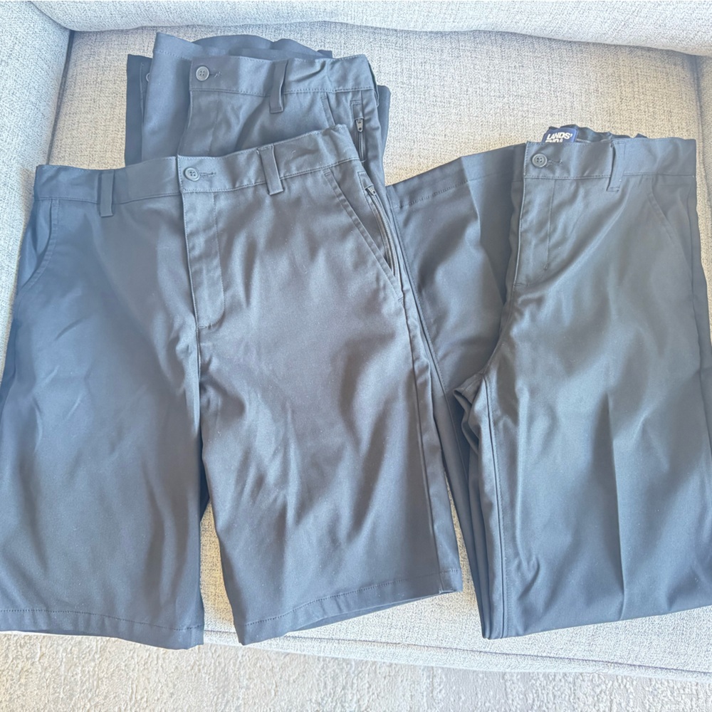 Lands' End Boys Black Dress Pants
